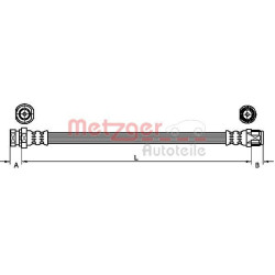 Stabdžių žarnelė METZGER 4110213