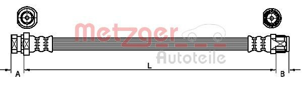 Stabdžių žarnelė METZGER 4110213