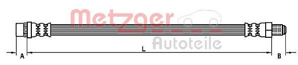Stabdžių žarnelė METZGER 4110458
