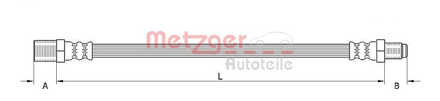Stabdžių žarnelė METZGER 4110620