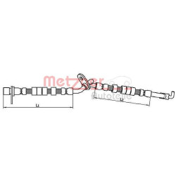 Stabdžių žarnelė METZGER 4110709