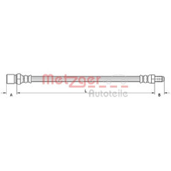 Stabdžių žarnelė METZGER 4110805