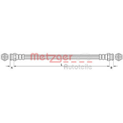 Stabdžių žarnelė METZGER 4110877