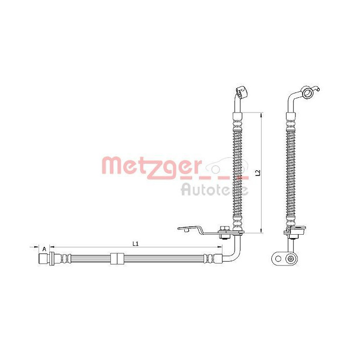 Stabdžių žarnelė METZGER 4110879