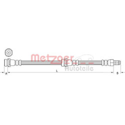 Stabdžių žarnelė METZGER 4111034