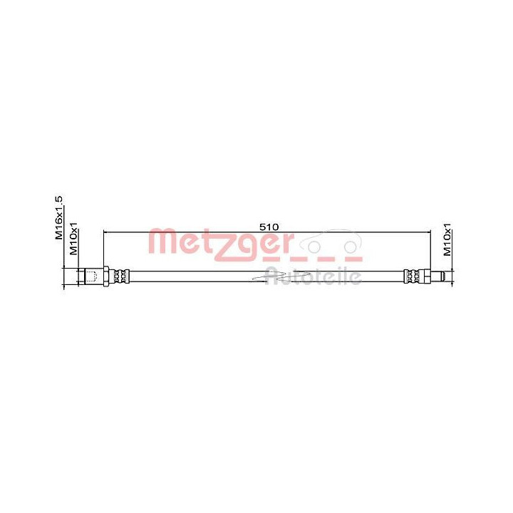 Stabdžių žarnelė METZGER 4111494