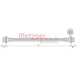 Stabdžių žarnelė METZGER 4111583