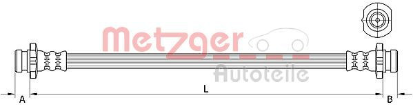 Stabdžių žarnelė METZGER 4111583