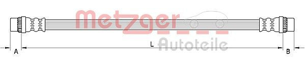 Stabdžių žarnelė METZGER 4111586