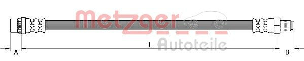 Stabdžių žarnelė METZGER 4111587