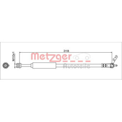 Stabdžių žarnelė METZGER 4111629