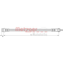 Stabdžių žarnelė METZGER 4111630