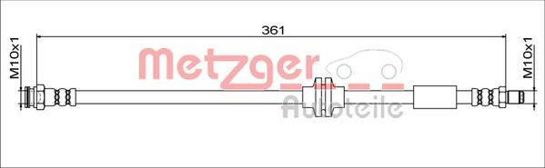 Stabdžių žarnelė METZGER 4111779