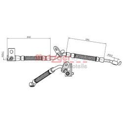 Stabdžių žarnelė METZGER 4112227