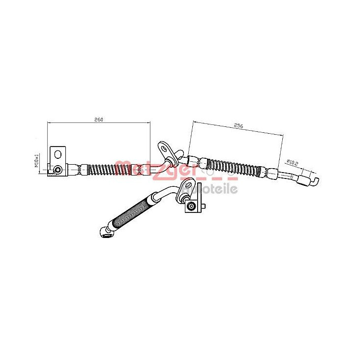 Stabdžių žarnelė METZGER 4112227