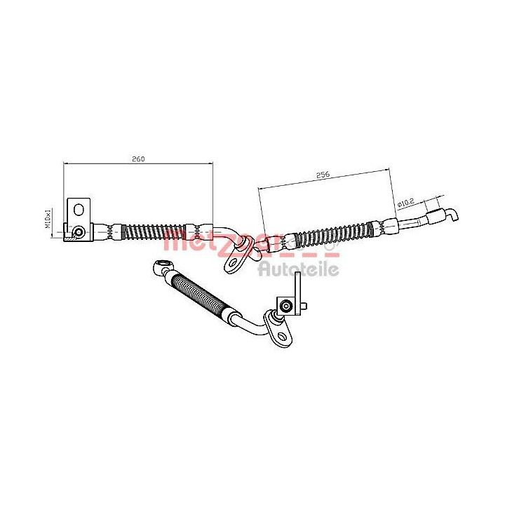 Stabdžių žarnelė METZGER 4112228