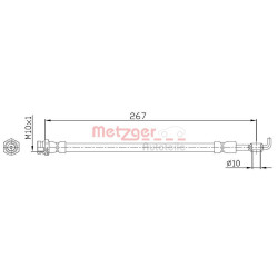 Stabdžių žarnelė METZGER 4112230