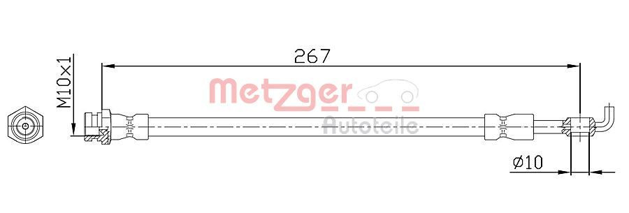 Stabdžių žarnelė METZGER 4112230
