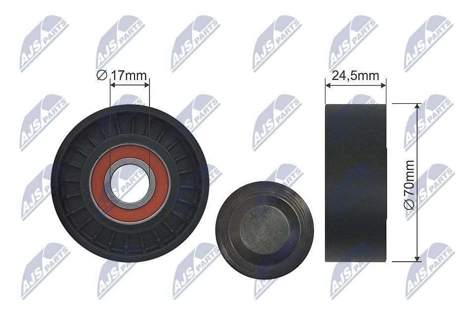 Diržo įtempiklis, V formos rumbuotas diržas NTY RNK-MS-020