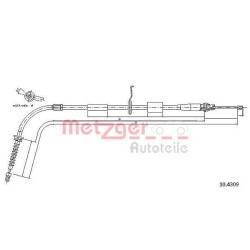 Trosas, stovėjimo stabdys METZGER 10.4309
