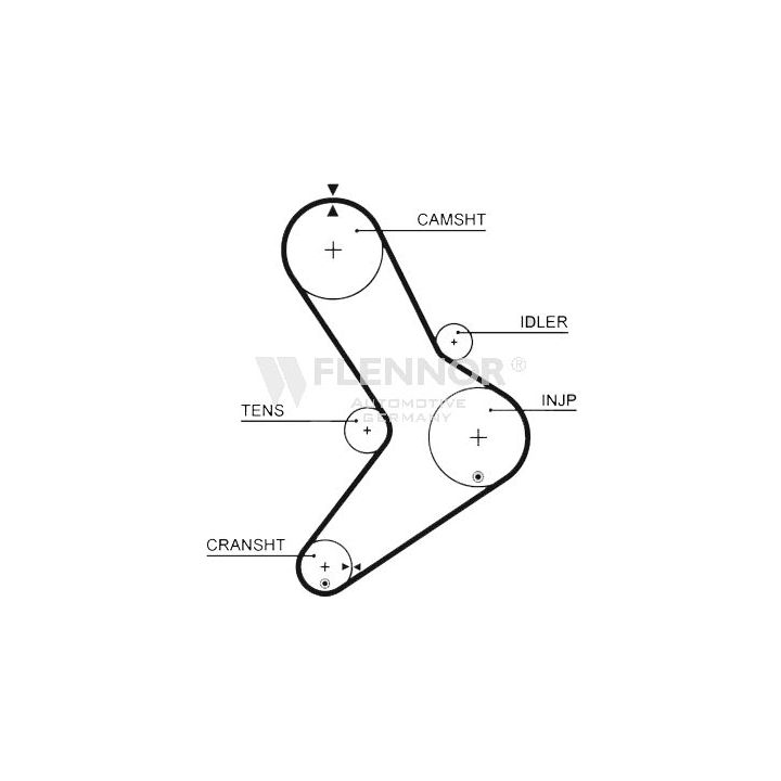 Paskirstymo diržas FLENNOR 4223V
