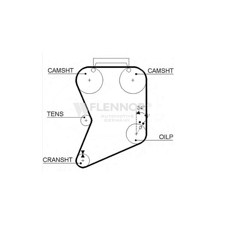 Paskirstymo diržas FLENNOR 4911