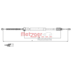Trosas, stovėjimo stabdys METZGER 11.6597