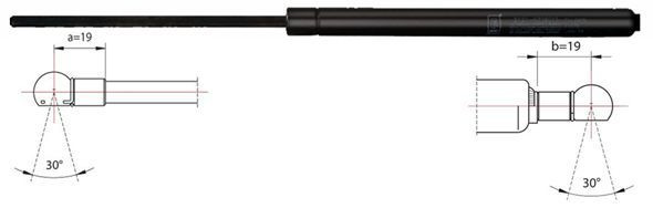 Dujinė spyruoklė, bagažinė METZGER 2110350