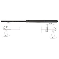 Dujinė spyruoklė, bagažinė METZGER 2110381