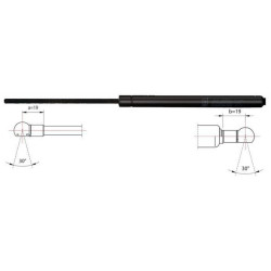 Dujinė spyruoklė, bagažinė METZGER 2110385