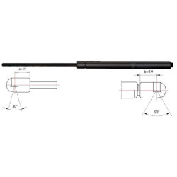 Dujinė spyruoklė, bagažinė METZGER 2110528