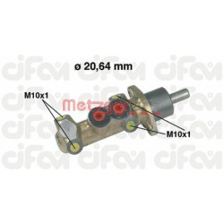 Pagrindinis cilindras, stabdžiai METZGER 202-044