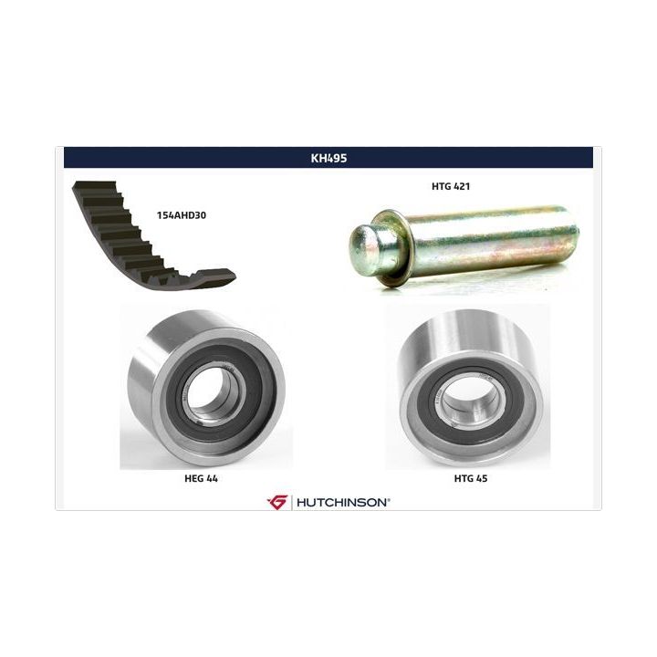 Paskirstymo diržo komplektas HUTCHINSON KH 495