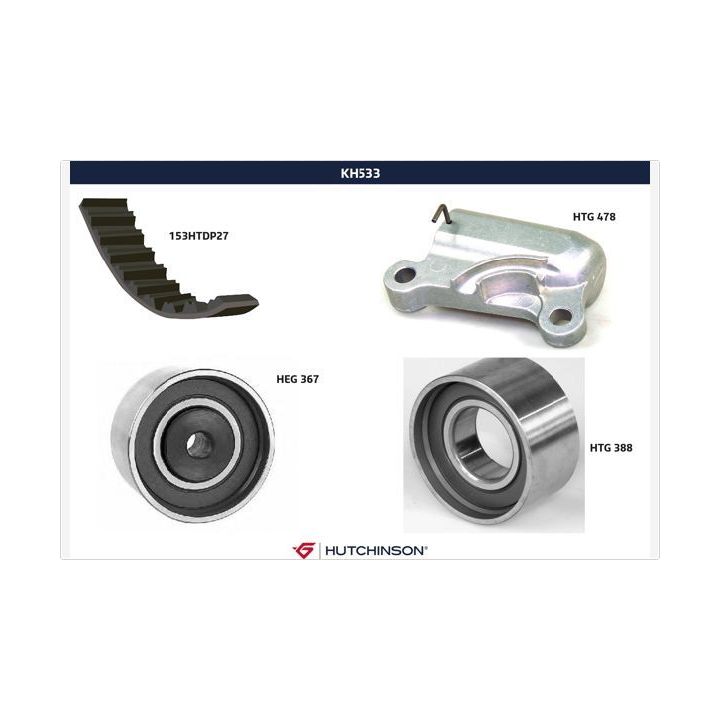 Paskirstymo diržo komplektas HUTCHINSON KH 533