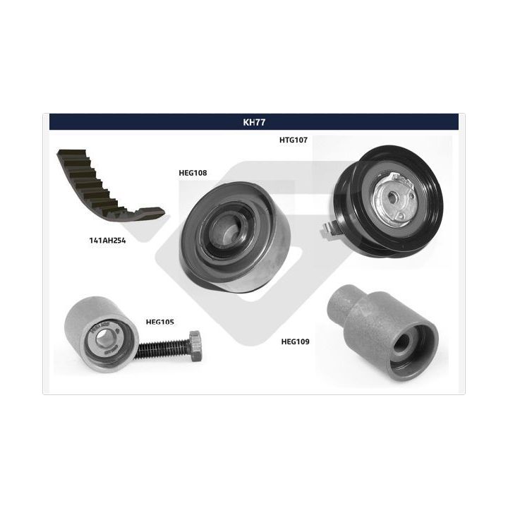 Paskirstymo diržo komplektas HUTCHINSON KH 77