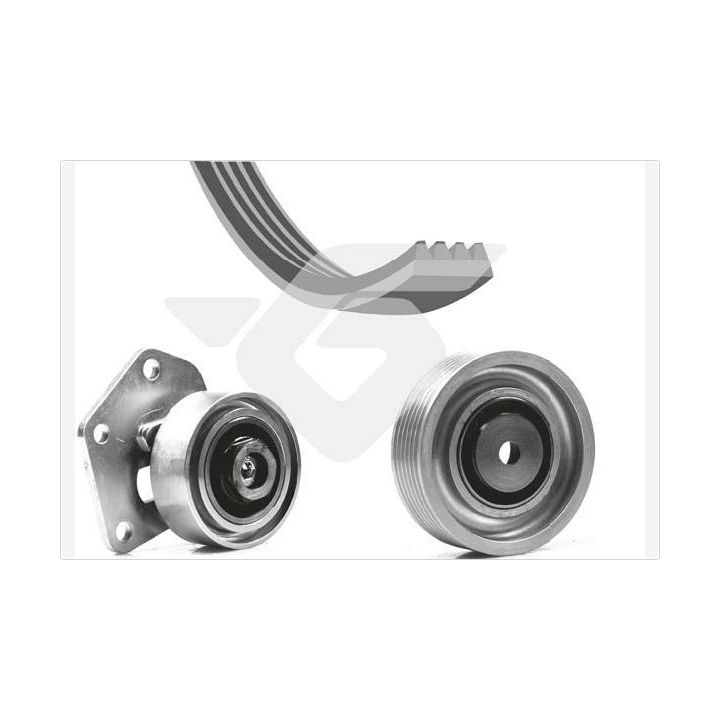 V formos rumbuotas diržas, komplektas HUTCHINSON KHV 08