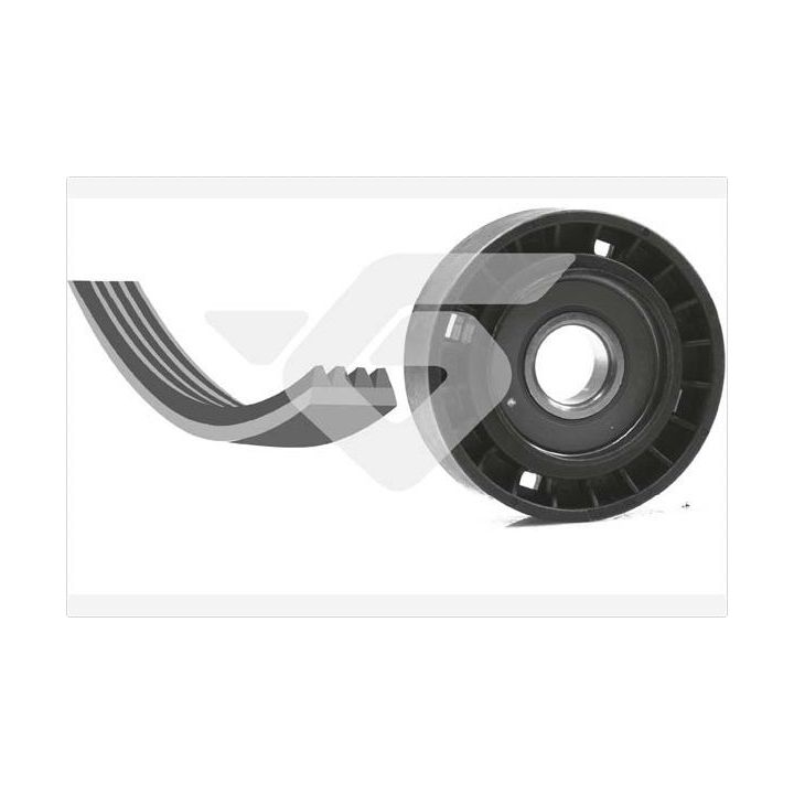 V formos rumbuotas diržas, komplektas HUTCHINSON KHV 102