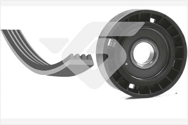 V formos rumbuotas diržas, komplektas HUTCHINSON KHV 102