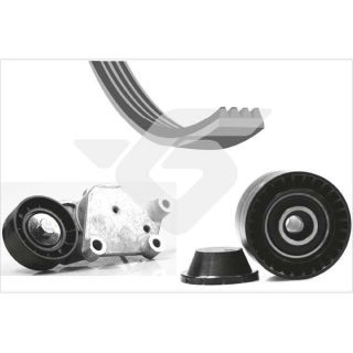 V formos rumbuotas diržas, komplektas HUTCHINSON KHV 132