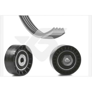 V formos rumbuotas diržas, komplektas HUTCHINSON KHV 151