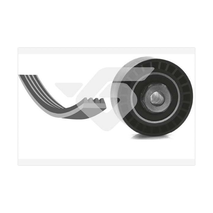 V formos rumbuotas diržas, komplektas HUTCHINSON KHV 152