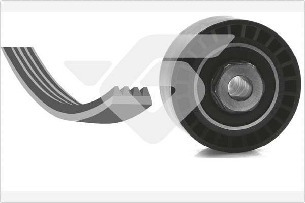 V formos rumbuotas diržas, komplektas HUTCHINSON KHV 152