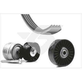 V formos rumbuotas diržas, komplektas HUTCHINSON KHV 165