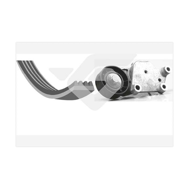 V formos rumbuotas diržas, komplektas HUTCHINSON KHV 167