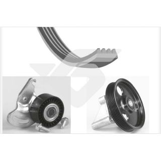 V formos rumbuotas diržas, komplektas HUTCHINSON KHV 169