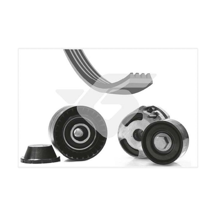 V formos rumbuotas diržas, komplektas HUTCHINSON KHV 171