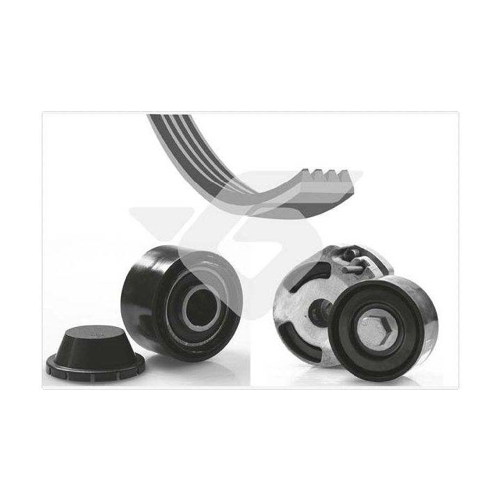 V formos rumbuotas diržas, komplektas HUTCHINSON KHV 193