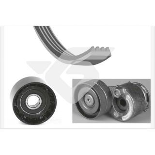 V formos rumbuotas diržas, komplektas HUTCHINSON KHV 196