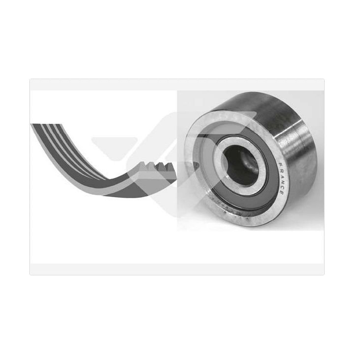 V formos rumbuotas diržas, komplektas HUTCHINSON KHV 198