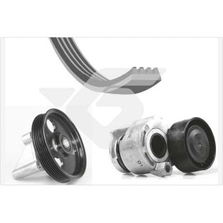 V formos rumbuotas diržas, komplektas HUTCHINSON KHV 209